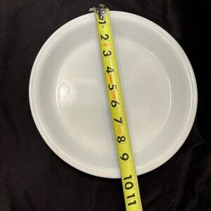 Vintage white Pyrex pie pan